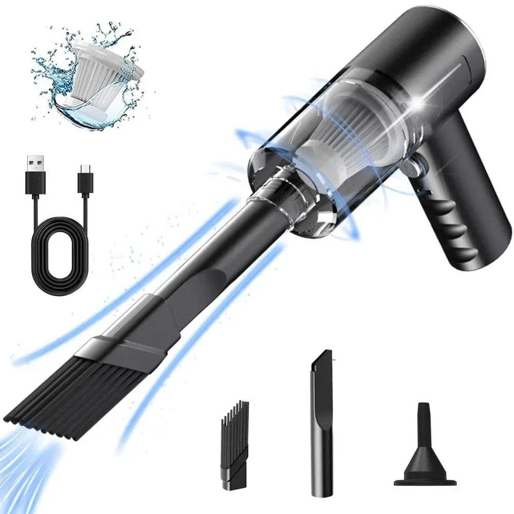 Car Wireless Handheld Vacuum Cleaner Dual Use for Small Home and Car 120W 6000PA High Power Powerful Rechargeable Vacuum Cleaner