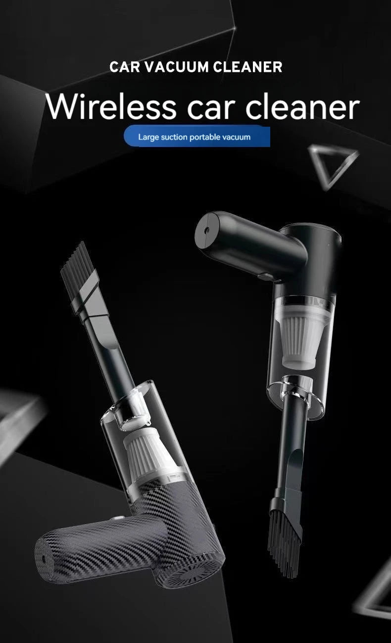 Car Wireless Handheld Vacuum Cleaner Dual Use for Small Home and Car 120W 6000PA High Power Powerful Rechargeable Vacuum Cleaner