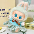 17cm Mini Plush Doll'S Clothes Outfit Accessories For Korea Kpop Exo Labubu I II Idol Dolls sit party overalls Clothing Gift