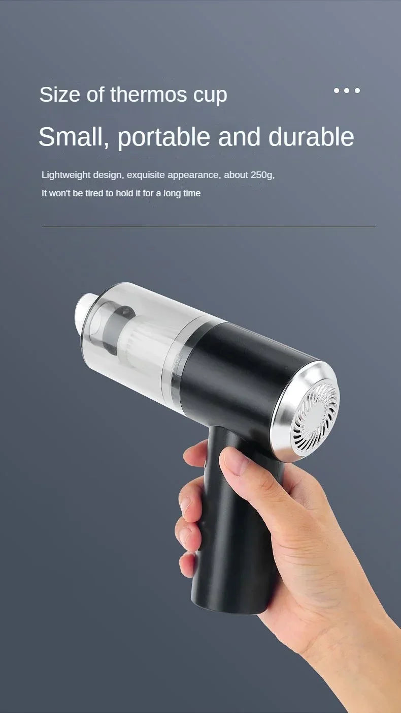 Car Vacuum Cleaner Wireless Multi-Functional Handheld Portable Car Vacuum Cleaner Rechargeable High Power Blow Suction Function