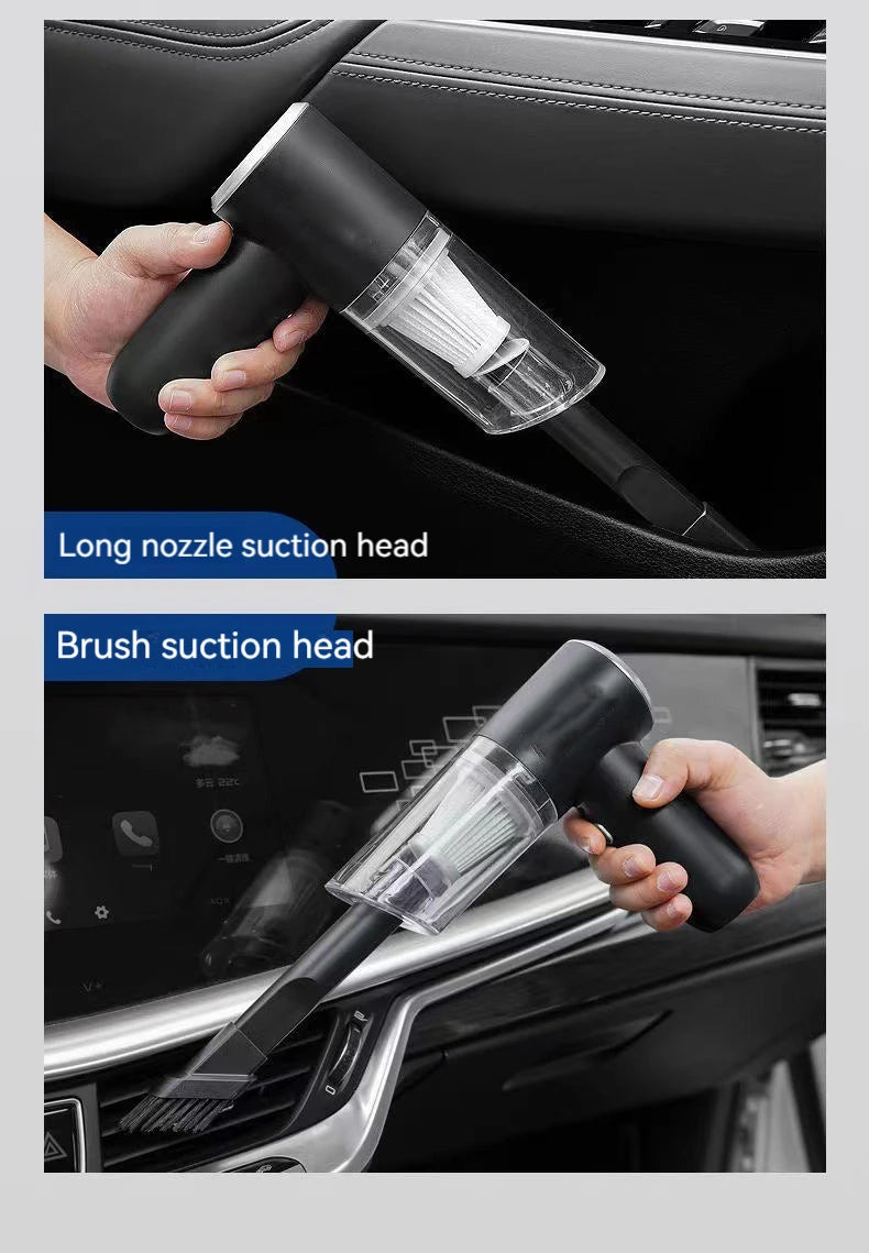 Car Wireless Handheld Vacuum Cleaner Dual Use for Small Home and Car 120W 6000PA High Power Powerful Rechargeable Vacuum Cleaner
